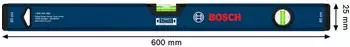 Bosch Kastenwasserwaage 60cm, 2 Libellen (1600A03AA5)