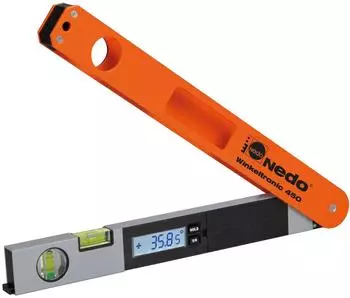 Nedo Winkeltronic digitales Winkelmessgerät 450mm, 0–355° (405216)