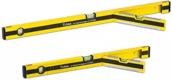 Maxx-World FLÜWA Wasserwaage 60 cm + 80 cm - schwarz/gelb Maxx-World FLÜWA Wasserwaage 60 cm + 80 cm - schwarz/gelb