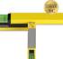 Maxx-World FLÜWA Wasserwaage 60 cm + 80 cm - schwarz/gelb