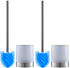 Edelstahl/Blau- 2ER-SET