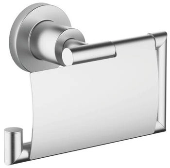 Dornbracht Tara. Papierrollenhalter mit Deckel chrom geb&uuml;rstet
