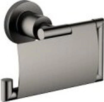 Dornbracht Tara. Papierrollenhalter mit Deckel brushed dark platinum