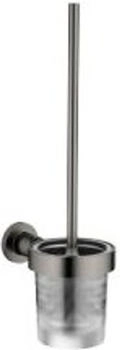 Dornbracht Tara. Toiletten-Bürstengarnitur Wandmodell brushed dark platinum