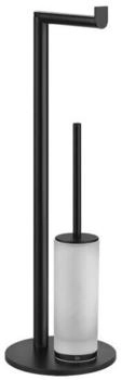 Gessi Emporio WC Stand-Garnitur schwarz matt