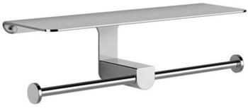 Gessi Rilievo Doppel-WC-Papierrollenhalter Metall schwarz gebürstet