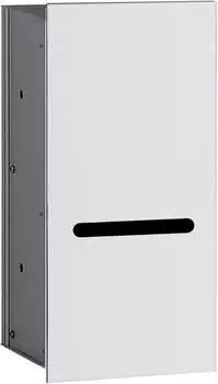 emco Asis 2.0 WC-Papier-Modul Unterputz, Türanschlag links, aluminium/optiwhite (972427422)