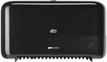 Tork Doppelrollenspender für hülsenloses Midi Toilettenpapier schwarz T7 (558048)