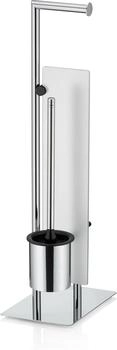 Kela Toilettengarnitur Style mit Ersatzrollenhalter Metall gl&auml;nzend 71 cm (22494)