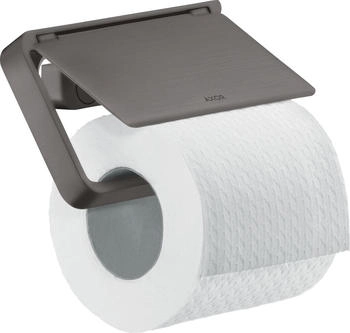 Axor Universal Accessories Papierrollenhalter B: 135 H: 80 schwarz chrom gebürstet Ausführung rechts 42836340