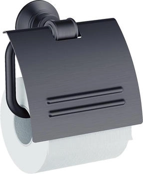 Axor Montreux Papierrollenhalter B: 130 H: 79 schwarz chrom geb&uuml;rstet 42036340
