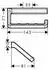 Hansgrohe Universal Accessories Papierrollenhalter ohne Deckel brushed black chrome (42846340)