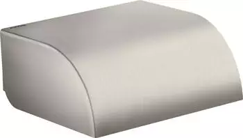 Hansgrohe Axor Universal Circular Toilettenpapierhalter mit Deckel Edelstahl-Optik (42858800)