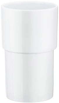 Smedbo Xtra Ersatzbehälter für WC-Bürste aus Porzellan weiß (O334)