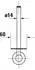 Duravit D-Code Reservepapierhalter B: 60 H: 220 schwarz matt 0099154600