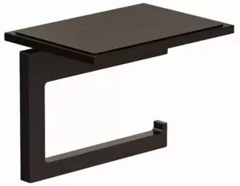Kludi VELA C Toilettenpapierhalter 31971N2 mit Ablage Brushed Gunmetal