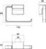 emco Cue Papierrollenhalter B: 135 H: 89 schwarz 320013301