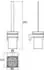 emco Cue WC-Bürstengarnitur B: 94 H: 391 321513300