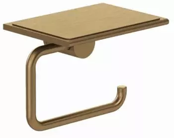 Kludi VELA R Toilettenpapierhalter 58971N1 mit Ablage Brushed Bronze