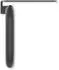 Hewi Serie 480 WC-Papierhalter mit Ablage schwarz matt schwarz matt