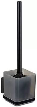 Wenko Quadro WC-Garnitur Edelstahl schwarz, ohne Bohren (71450800)