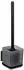 Wenko Quadro WC-Garnitur Edelstahl schwarz, ohne Bohren (71450800)