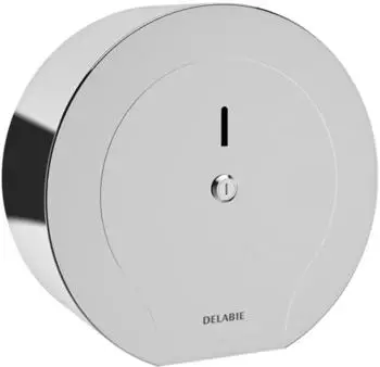 Delabie WC-Papierhalter Papierrolle 400m Edelstahl 1.4301 hochglanzpoliert (510910P)