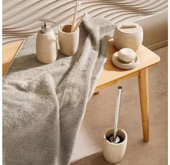 Kleine Wolke WC-B&uuml;rstenhalter Sand Macadamia Kunststoff (8680272856)