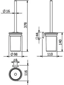 Kludi VELA S Toilettenb&uuml;rstengarnitur 2597453