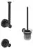 Ideal Standard IOM Accessoires Paket A9246XG Silk Black, Papierrollenhalter, Haken, WC-Bürste