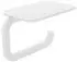 Hewi Serie 480 WC-Papierhalter 480.21.00260DX mit Ablage, pulverbeschichtet weiß tiefmatt