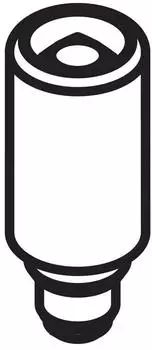 Hewi 477 Diebstahlsicherung 1856533 f&uuml;r WC-Papierhalter 477.21.150, rubinrot