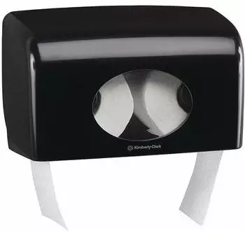 Kimberly-Clark Aquarius Toilettenpapierspender Kleinrollen Schwarz (7191)