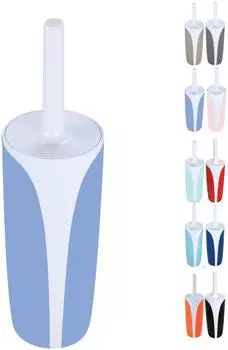 MSV Kandy WC-Bürste mit Behälter Polyresin Pastellblau (142099)