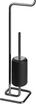 Gessi Goccia Stand-Kombination Papierrollenhalter & Toilettenbürste GRES Schwarz (38068124)