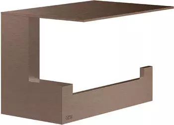Gessi Rettangolo WC-Papierrollenhalter mit Deckel, Wandmontage, Kupfer (20849708)
