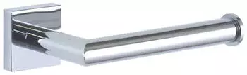 Dietsche Quaruna WC-Papierhalter 754010 ohne Deckel, eckig, chrom, zum Kleben oder Schrauben