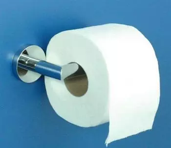 Dietsche Varuna WC-Papierhalter 779010 ohne Deckel, eckig, chrom, zum Kleben oder Schrauben