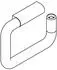 Hewi 477 WC-Anlagen-Papierrollenhalter 477.21.15036 koralle, mit Diebstahlschutz für Papierrolle