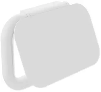 Hewi Serie 480 WC-Papierhalter 480.21.00160DX mit Deckel, pulverbeschichtet wei&szlig; tiefmatt