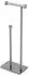 Umbra Cappa freistehender Toilettenpapierhalter mit Ersatzrollenaufbewahrung, Nickel (1015897-410)
