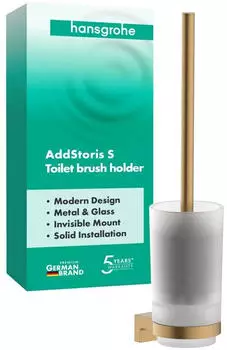 Hansgrohe AddStoris S Toilettenb&uuml;rstenhalter Wandmontage geb&uuml;rstete Bronze (41782140)