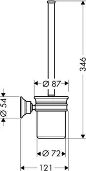 Axor 42035800 WC B&uuml;rstenhalter Montreux 42035800