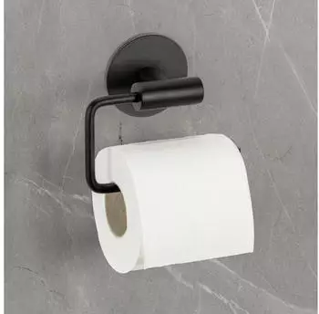 Sch&ouml;ner Wohnen Meleto Toilettenpapierhalter Edelstahl schwarz matt (25922197)