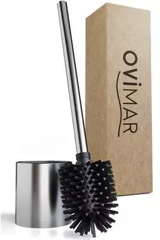 ovimar Trekroner WC-B&uuml;rste Silikon freistehend, Silber, Edelstahl (81004235)