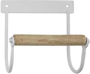 IB Laursen Toilettenpapierhalter Metall/Holz Wei&szlig; Vintage (9143-11)