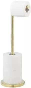 Wenko Stand-Toilettenpapierhalter 2-in-1 Edelstahl Gold (25791100)