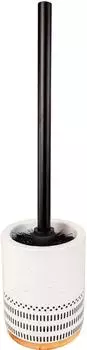 Kleine Wolke Alva WC-Garnitur Bambus & Steinzeug, schwarz/wei&szlig; (88150648-0)