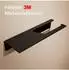 Designfabrik Hamburg Toilettenpapierhalter mit Ablage, selbstklebend, Metall, Schwarz matt (DFHH TPH)