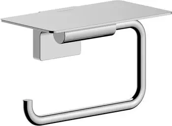 Hansgrohe AddStoris S Toilettenpapierhalter 41789000 mit Ablage, chrom